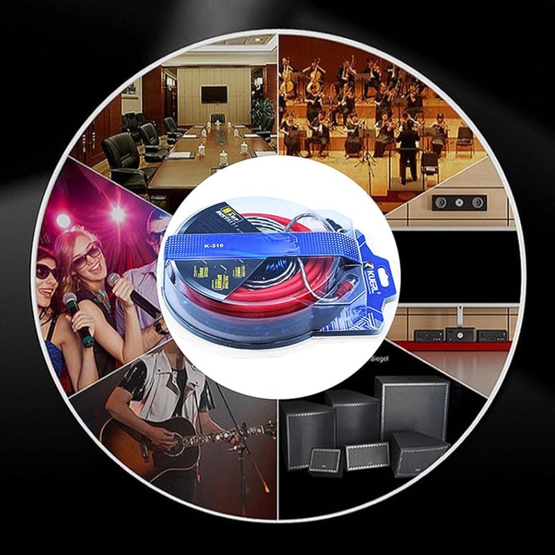 8 مقياس 60 أمبير مجموعة أسلاك مكبر صوت السيارة مع حامل الصمامات للوفر والسماعات - Image 3