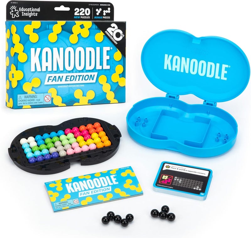 إديوكيشنال إنسايتس Kanoodle Fan Edition - الذكرى العشرون (سماوي)، لغز تحدي الدماغ للأعمار من 7 سنوات فما فوق - Image 1