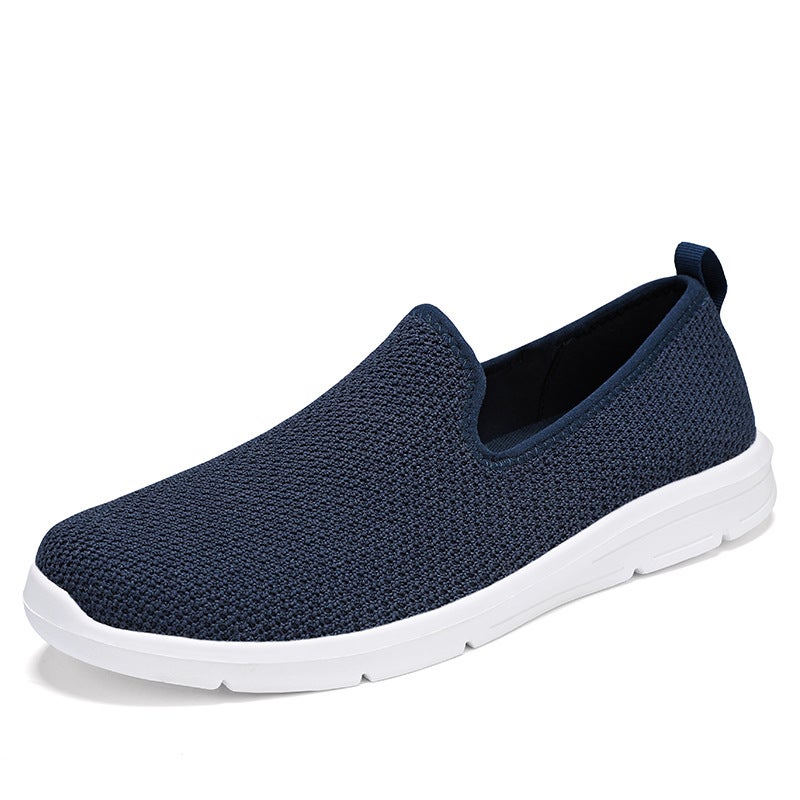 Popular Spring/Summer Lightweight Slip-on Casual Shoes for Men and Women, Plus Size, Cross-border  E-knit