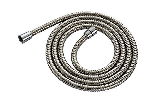 YODEL Shower Hose 96 Inches Extra Long Steel Handheld Shower head Hose with Solid Brass ConnectorChrome