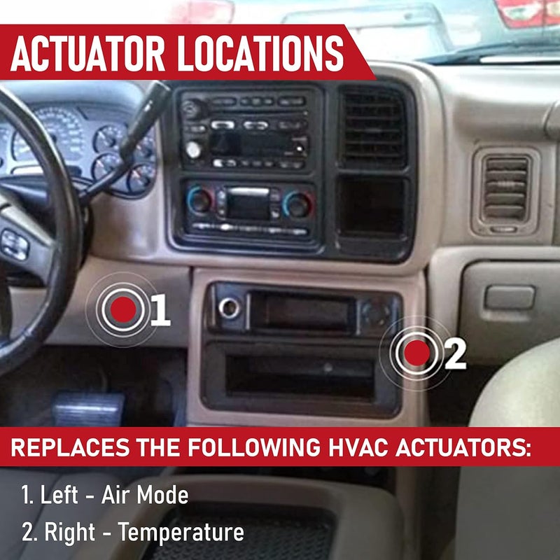 AA Ignition HVAC Air Blend Door Actuator - Replaces 604107, 16124932, 16177412, 604-107 - Compatible with Chevy, GMC Vehicles and More - Tahoe, Monte Carlo, Corvette, Malibu, K1500 Suburban, Yukon, Regal - Image 3