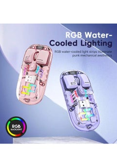 Transparent Wireless Dual-Mode RGB Bluetooth Mouse Ergonomic Universal Hots Adjustable to 1600dpi / FV-T7 yellow - pzsku/Z0D76C6CE60BA4567D154Z/45/_/1730108664/1cc36ed1-97be-484c-a5ce-b5ef7cc5fef7