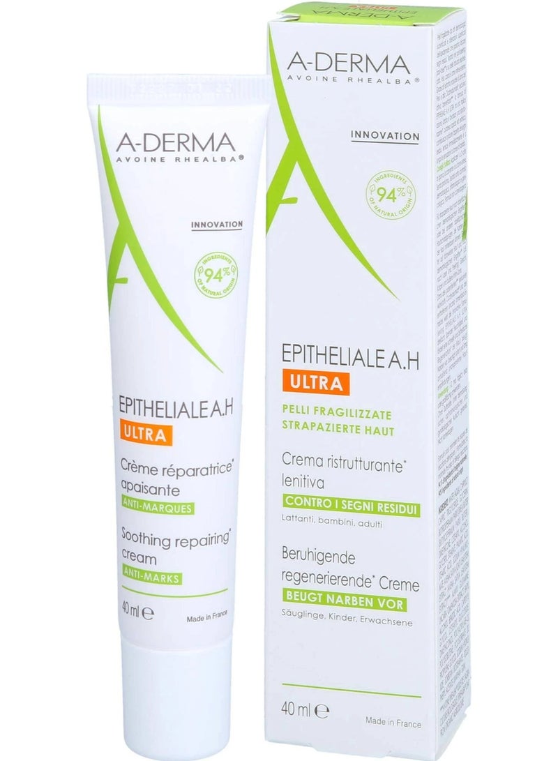 A-Derma Epitheliale AH Ultra Soothing Repairing Cream 100ml - Image 5