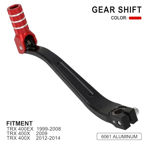 Wacece ATV Gear Shifter Shift Lever Folding Tip CNC for TRX400EX 19992008 TRX400X 2009 20122014 Red - Image 3