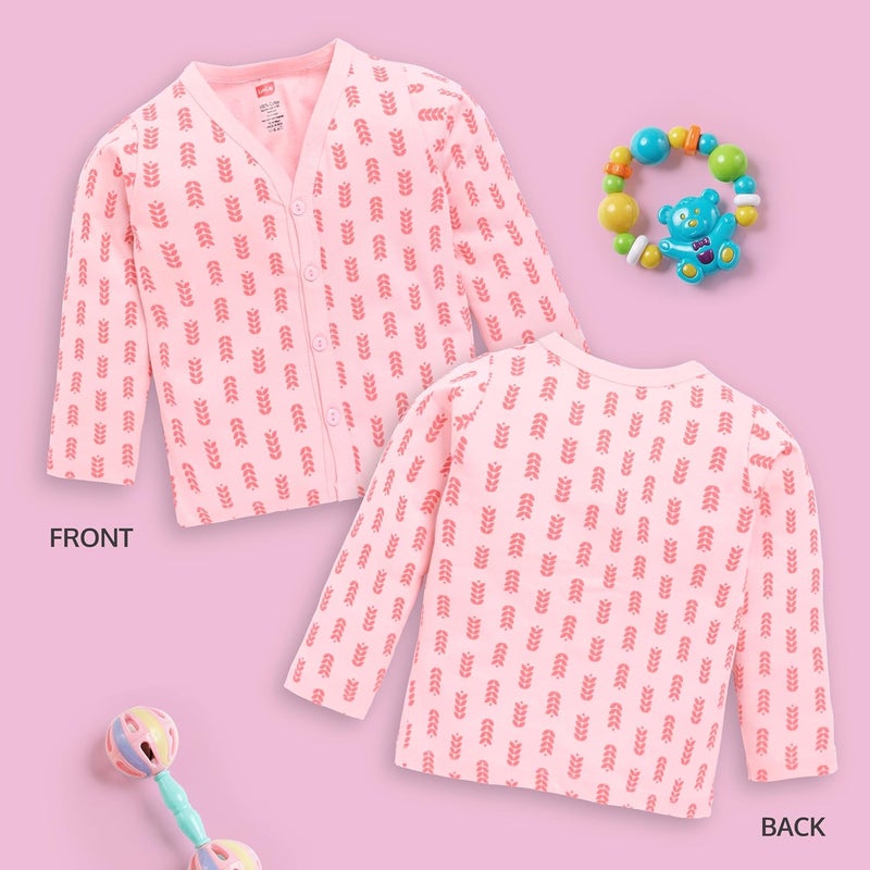 LuvLap Unisex Jhabla Set - 4 Colorful Full Sleeve Tops for Babies (3-6 Months) - Image 2