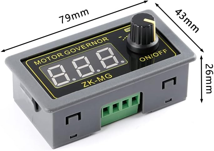 EC Buying 2Pcs ZK-MG PWM Motor Driver DC 5V 12V 24V Motor Speed Controller Adjustable Speed Regulator Digital Encoder Duty Cycle Frequency Housing with Stepless Variable Rotary Switch Signal Generator - Image 3