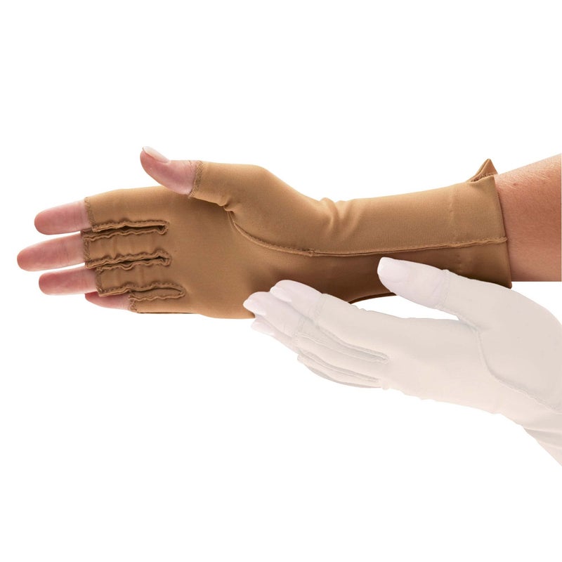 Isotoner Therapeutic Gloves Right Large Open Finger