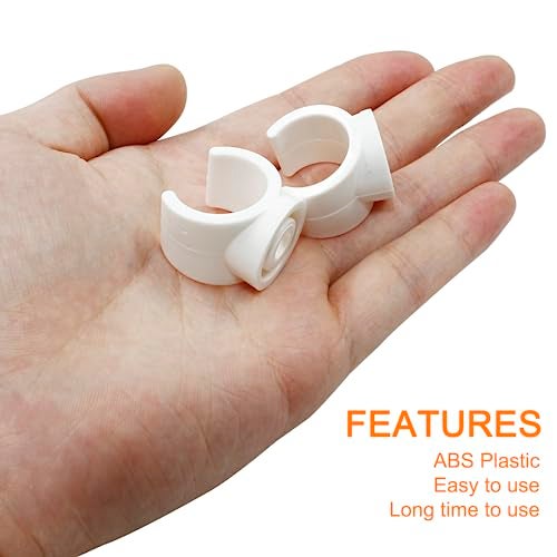 Litoexpe 3/4 Inch PEX Pipe Clamps, 20mm PVC Pipe Holder, Plastic U-Hook PEX Pipe Support Hangers, White PEX Water Pipe Clips, 20pcs PEX Tubing Clamp Tool - Image 5