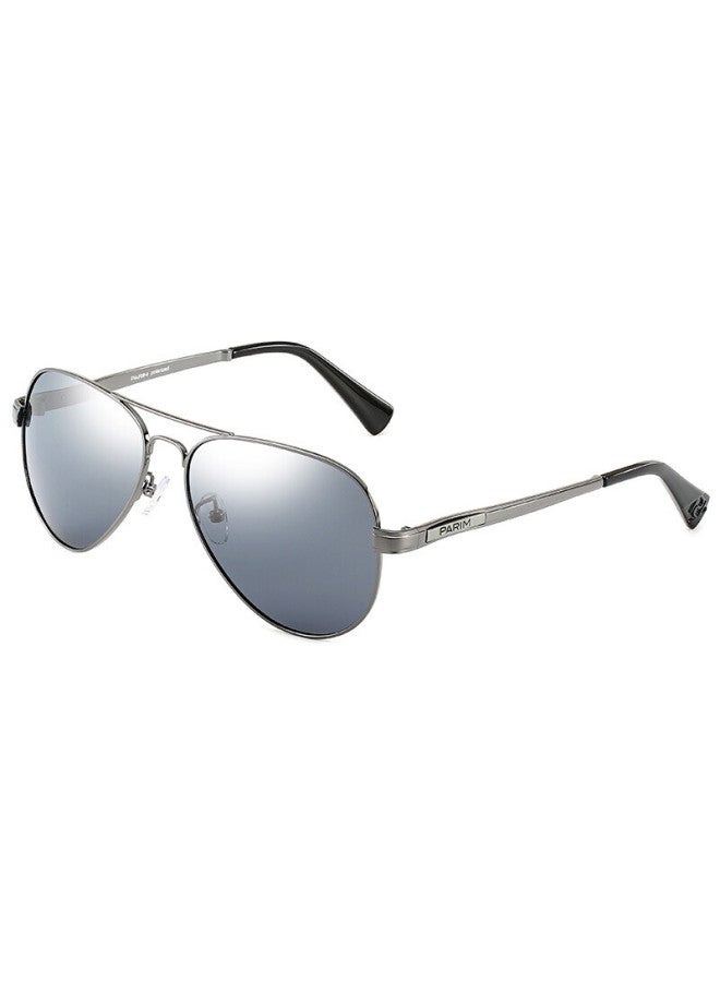 Parim Sungl For Men, Polarized Driving Gl, Classic Aviator Sungl, Men's Uv Protection, Driving, Double-sided Waterproof And Oil-resistant Eyewear - Image 5