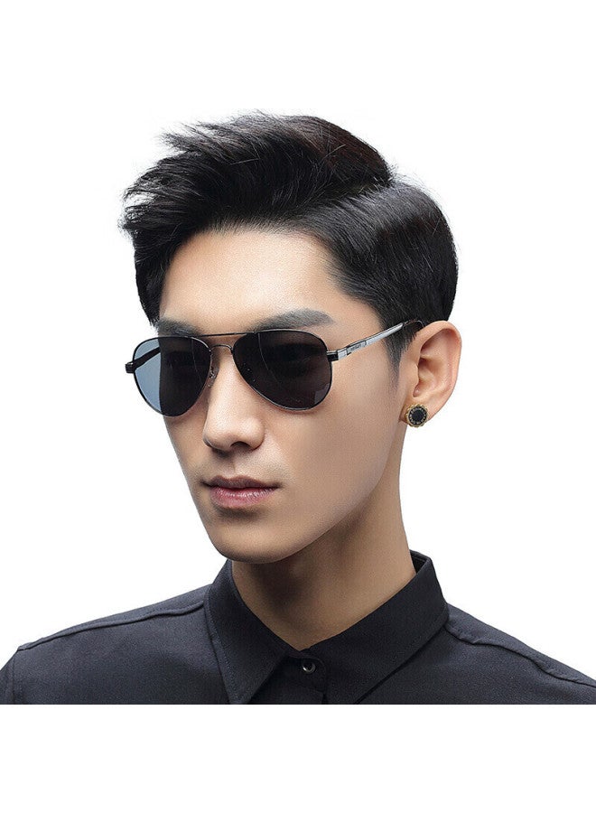 Parim Sungl For Men, Polarized Driving Gl, Classic Aviator Sungl, Men's Uv Protection, Driving, Double-sided Waterproof And Oil-resistant Eyewear - Image 2