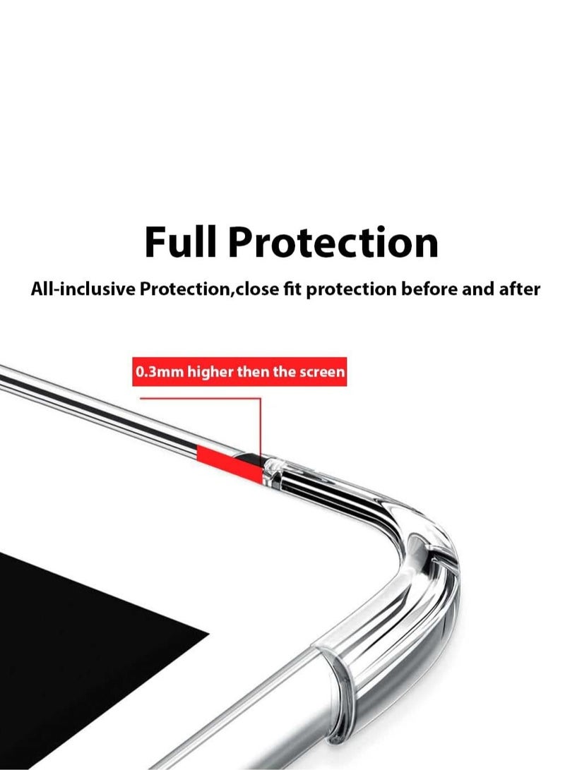 Clear Case Cover Compatible with iPad Pro 12.9-in 6th Gen 2022 / 5th Gen 2021 / 4th Gen 2020 / 3rd Gen 2018 Slim Lightweight Transparent Soft Cover with Soft Silicone Raised Edge - Clear - Image 4
