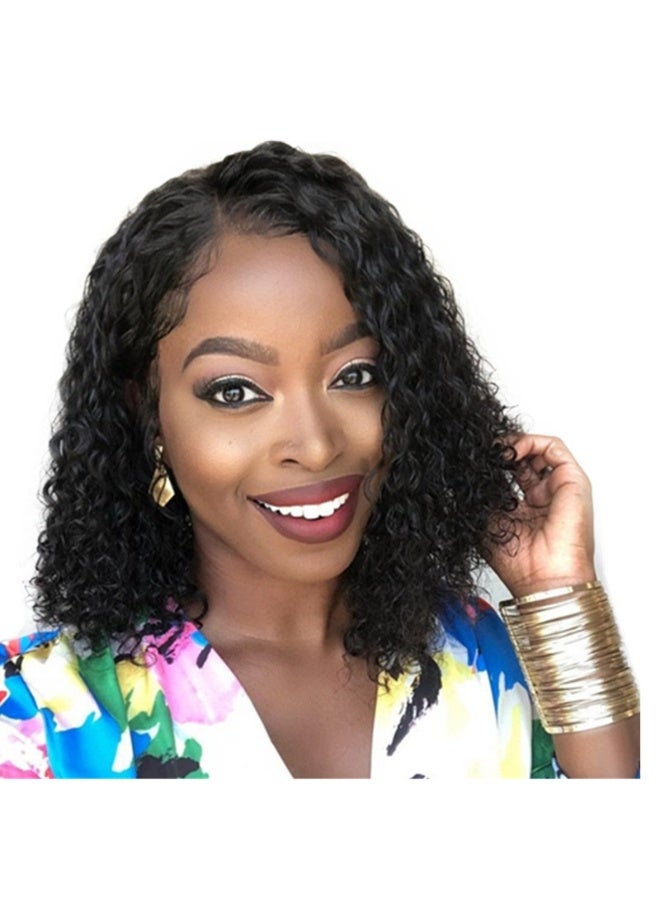 Loquat New Womens Side-Parted Curly Wig Photo Color Rose Net