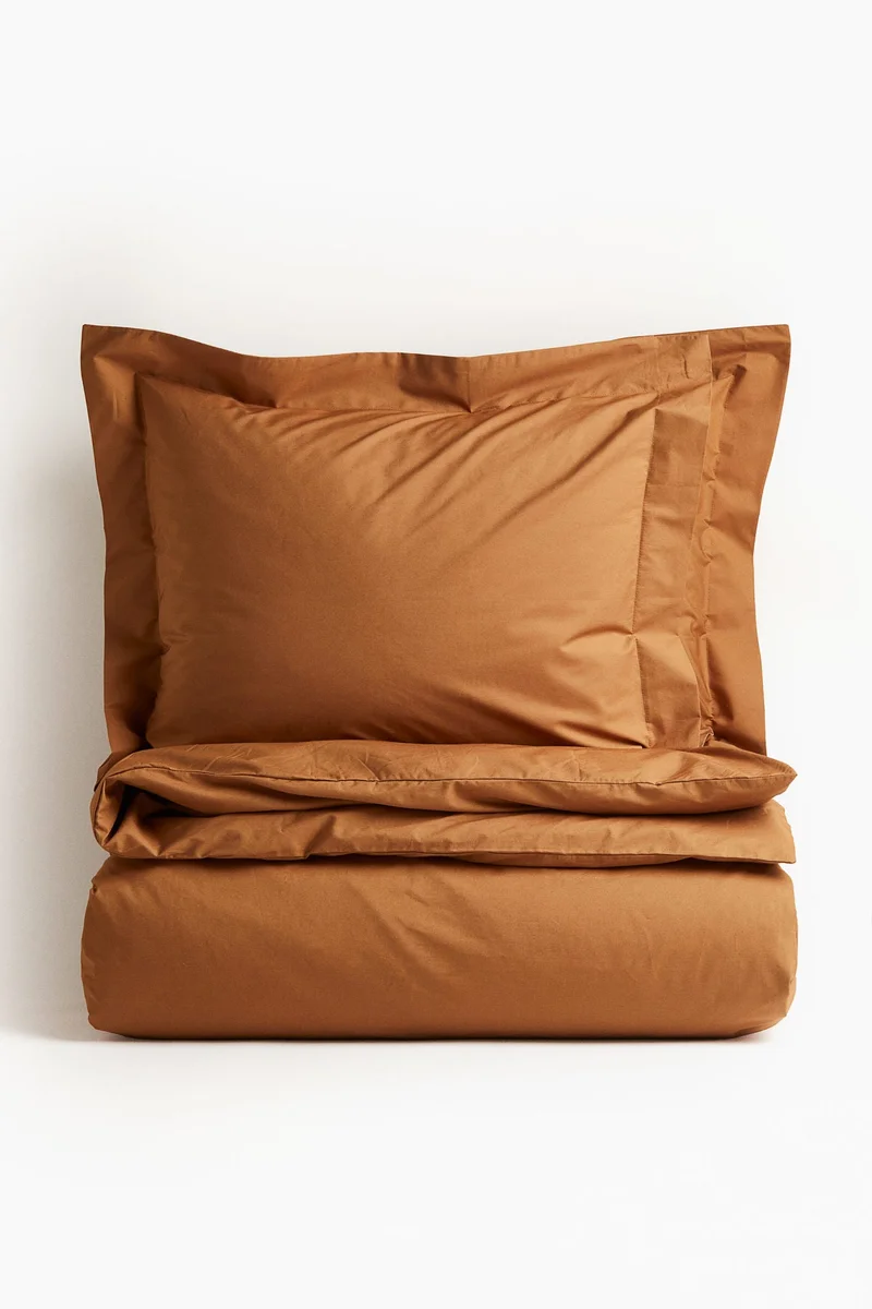 H&M Double/king cotton percale duvet cover set