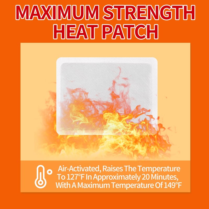 ifory Menstrual Patches, Heat Patches for Menstrual Cramps, Portable Period Cramps Heat Therapy Patches - 6 Pack Hot Compress Warm Wrap, Travel Essentials for Women - Image 5