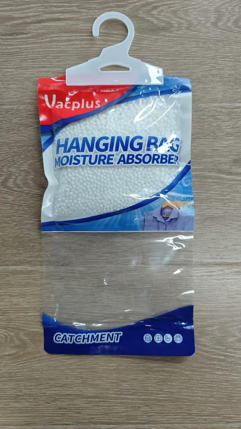 Moisture Absorbers Packets, Fragrance Free 10 Pack, Humidity Packs, Dessicant Packets, Hanging Closet Dehumidifier Bags, Odor Eliminator for Bathroom 9.8OZ