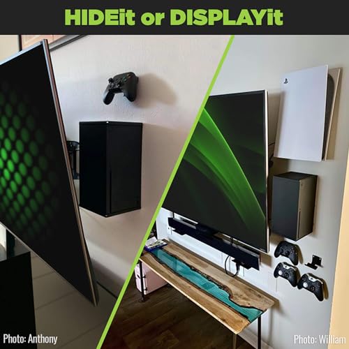 HIDEit Mounts for Xbox Series X - Xbox Series X Wall Mount, Steel Mount for No Sag - Image 3