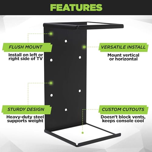 HIDEit Mounts for Xbox Series X - Xbox Series X Wall Mount, Steel Mount for No Sag - Image 4