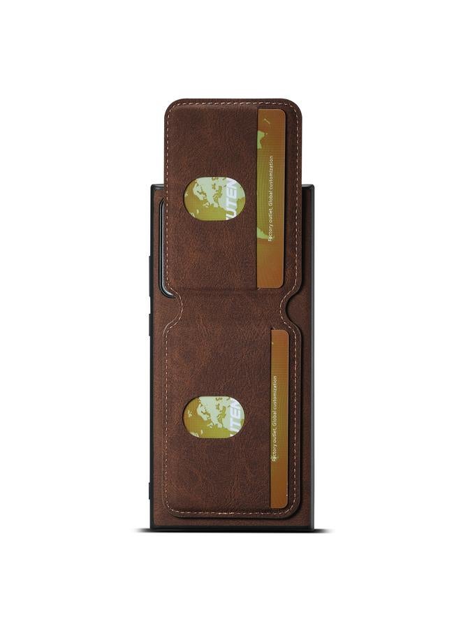 Suteni Case For Samsung Galaxy Note20 Ultra H02 Litchi Leather Card Wallet Stand Back Phone Case - Image 4