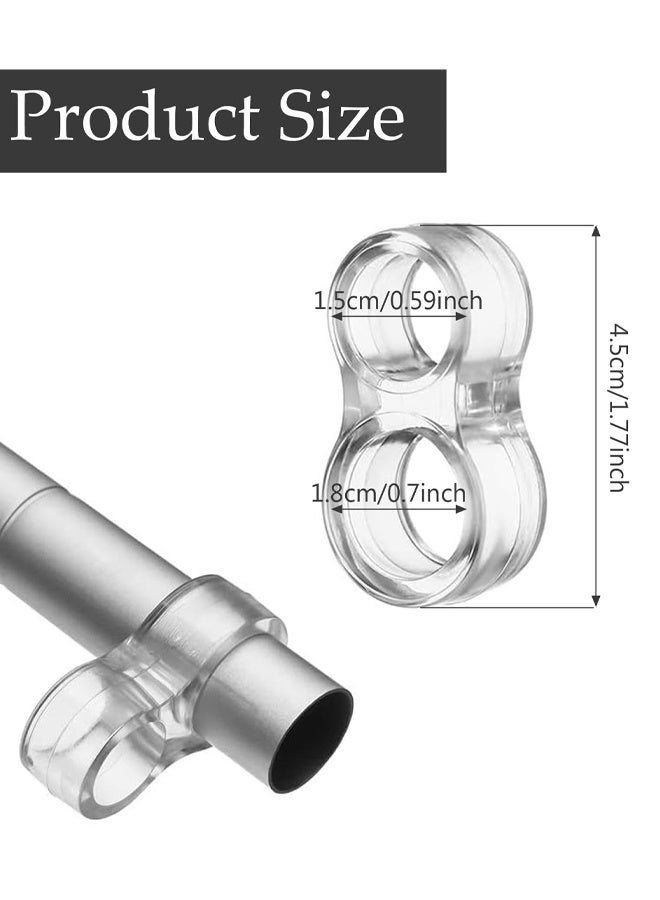 8 PCS Door Handle Bumpers, Stop Wall Damage Door Handle Protectors, Door Handle Bumper Guards, Door Handle Stopper,PVC Door Handle Protectors For Bathroom, Office, Toilet Door Stopper Handle - Image 2
