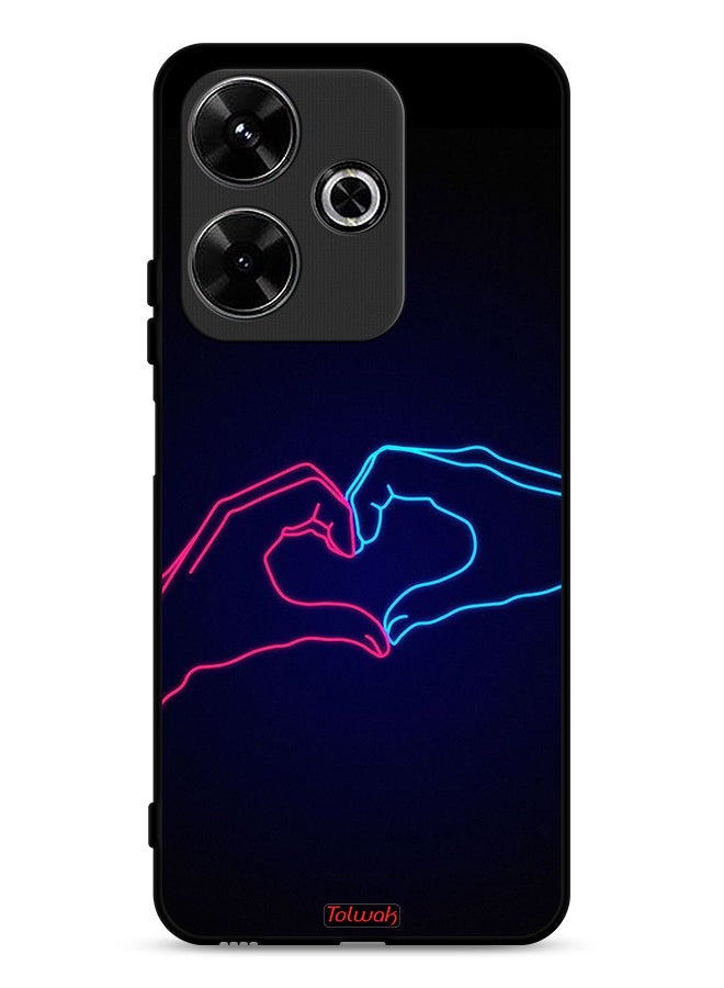 Tolwak Xiaomi Redmi 13 4G Protective Case Cover Touching Hand Making Heart - Image 1