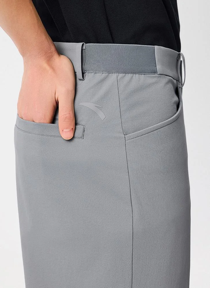 Anta Grey TRAIN Woven Ankle Pants for Men | Best Price UAE
