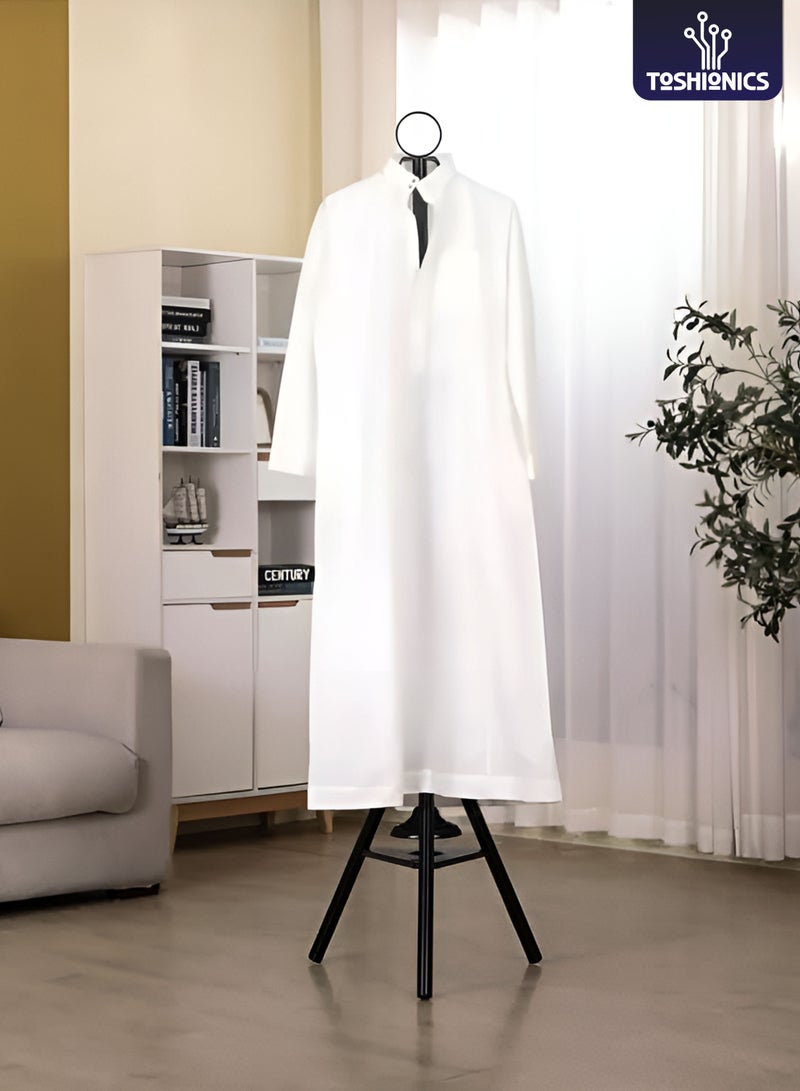 Toshionics Vertical Bakhoor Incense Clothing Steamer Burner Stand for Arabic Abaya and Kandura 183cm Steaming Rack for Clothes Tall Bakhoor Burner for Wardrobe Freshening Traditional Oud Burner for Garments Clothes Perfume Stand with Hooks Incense Steaming Rack for Thobe and Abaya - Image 4