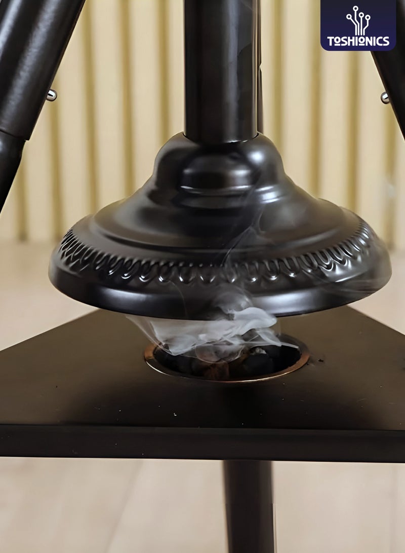Toshionics Vertical Bakhoor Incense Clothing Steamer Burner Stand for Arabic Abaya and Kandura 183cm Steaming Rack for Clothes Tall Bakhoor Burner for Wardrobe Freshening Traditional Oud Burner for Garments Clothes Perfume Stand with Hooks Incense Steaming Rack for Thobe and Abaya - Image 2
