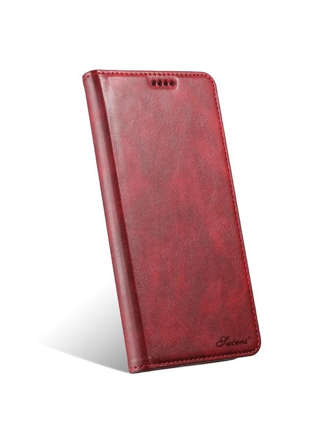 Suteni Case For iPhone 16 Pro J02 Oil Wax Wallet Leather Phone Case - Image 2