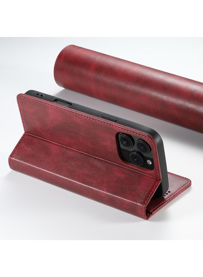 Suteni Case For iPhone 16 Pro J02 Oil Wax Wallet Leather Phone Case - Image 5