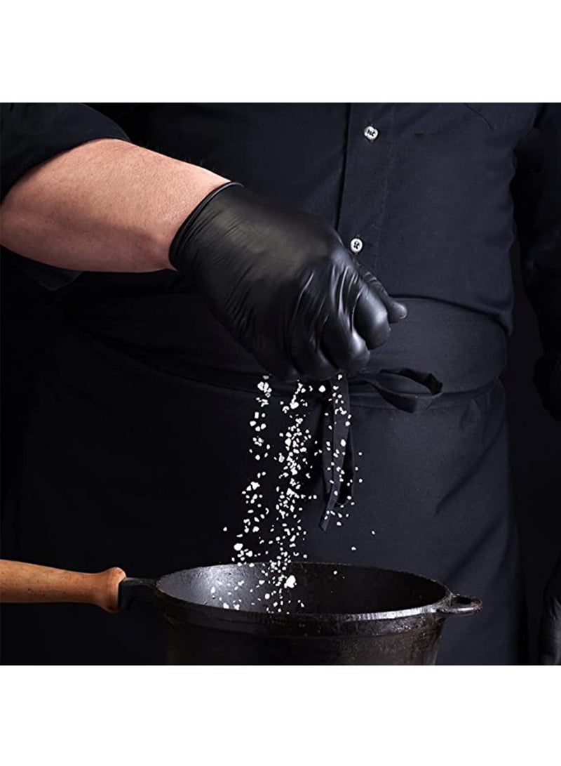Powder Free Vinyl Disposable Black Gloves 100 Pcs - Image 4