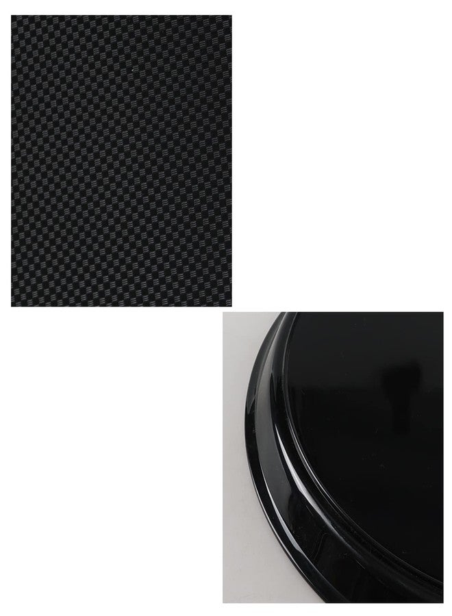 Pekky Set of 4 Round Trays for Serving Food, Restaurant Serving Trays, Black Trays for Eating Plastic - Image 5