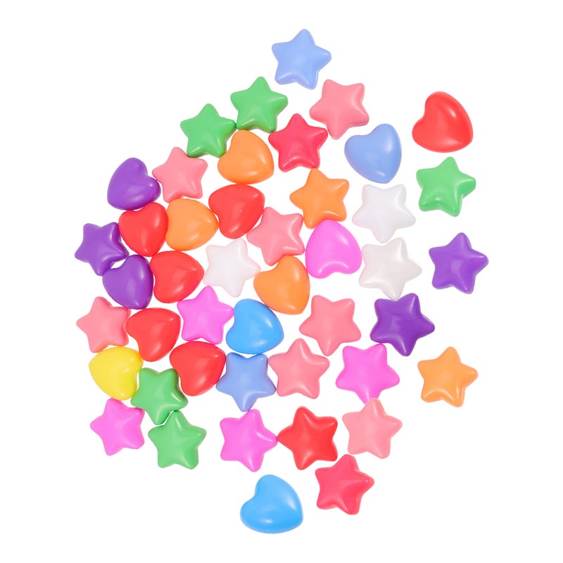 80pcs Colorful Ocean Star and Heart Shaped Pool Party Game Pits - Image 1
