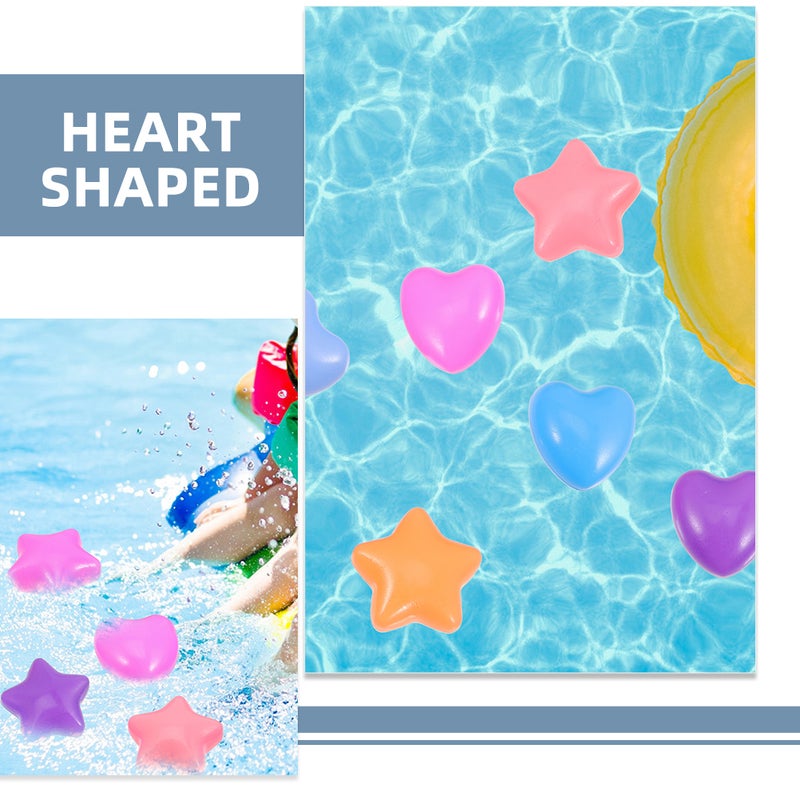 80pcs Colorful Ocean Star and Heart Shaped Pool Party Game Pits - Image 2