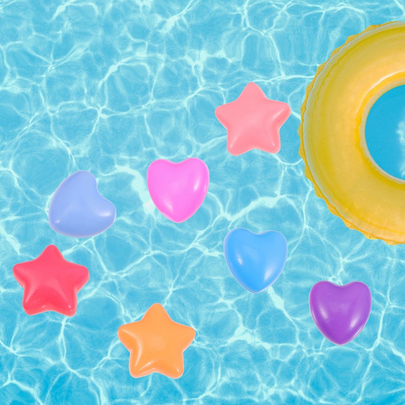80pcs Colorful Ocean Star and Heart Shaped Pool Party Game Pits - Image 3