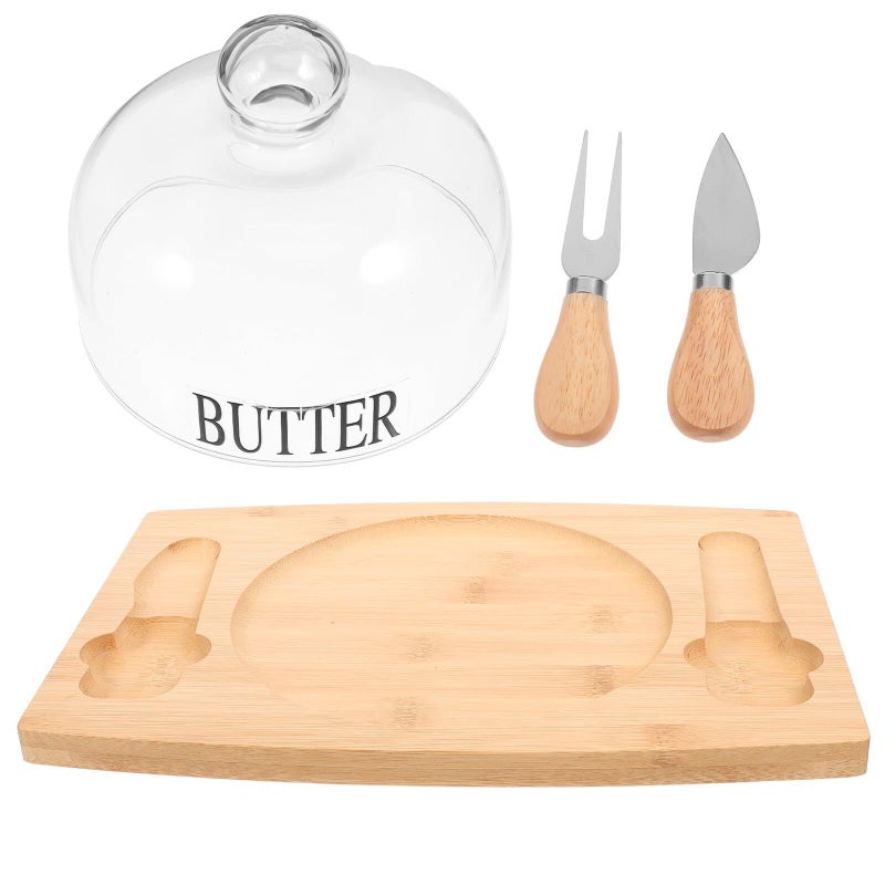 Wooden Spatulas Butter Keeper Airtight Storage Container with Lid for Refrigerator - Image 2