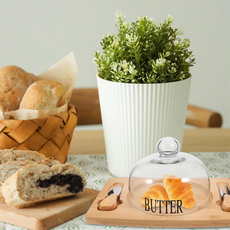 Wooden Spatulas Butter Keeper Airtight Storage Container with Lid for Refrigerator - Image 4