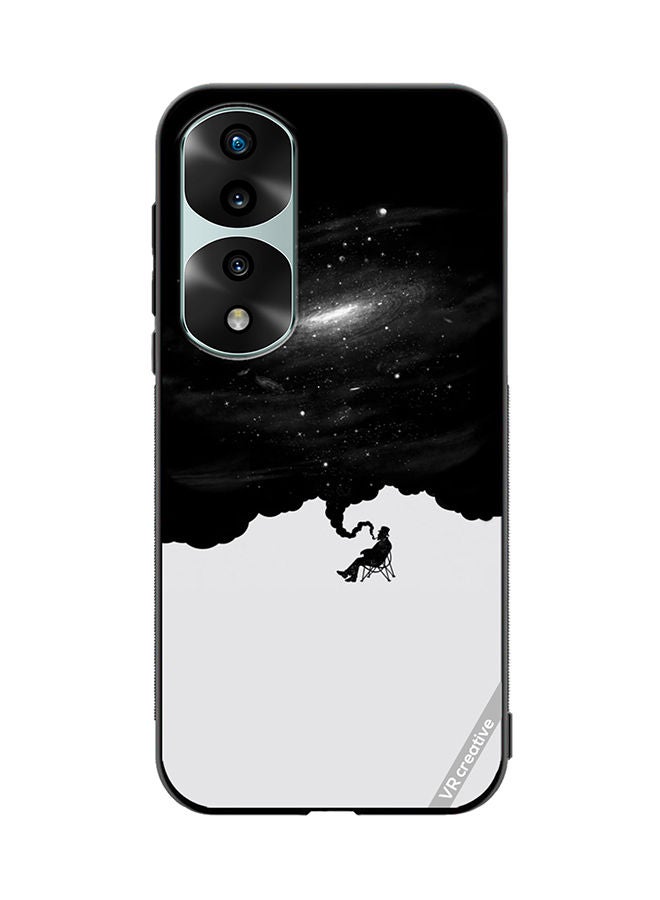 VR CREATIVE Protective Case Cover For Honor 70 Pro plus Galaxy Abstract Black White Design Multicolour - Image 1