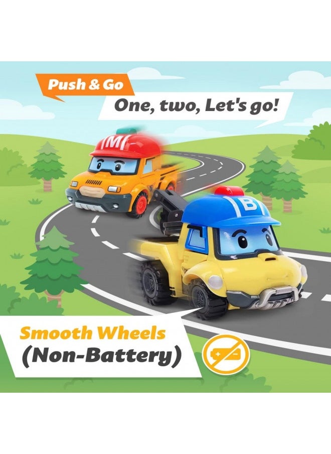Robocar Poli Robocar Poli Bucky Transforming Robot, 4" Transformable Action Toy Figure Mountain Rescue Car Vehicles For Kids  - Image 3