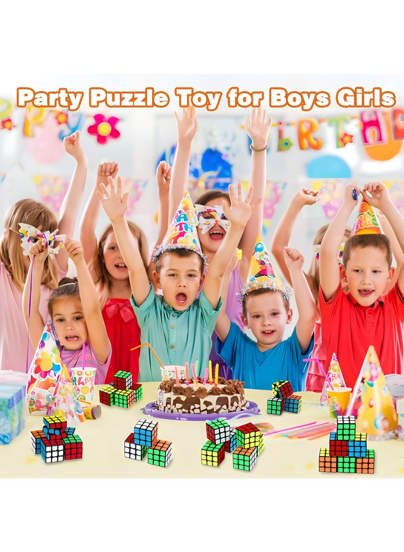 MAGIC VAULT Mini Cube Puzzle Party Favors for Kids - 80 Pack Magic Cube Party Puzzle Game Toys Classroom Rewards & School Prize for Students - Stress Relief Toys Goody Bag Filler Birthday Gift  - Image 4