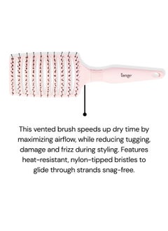 L'ANGE HAIR L'ANGE HAIR Siena Wide Curved Vented Hair Brush | Detangle with Nylon Bristles Best for Tangles and Knots Ideal Men Women Brushes Airflow Blush  - Image 3