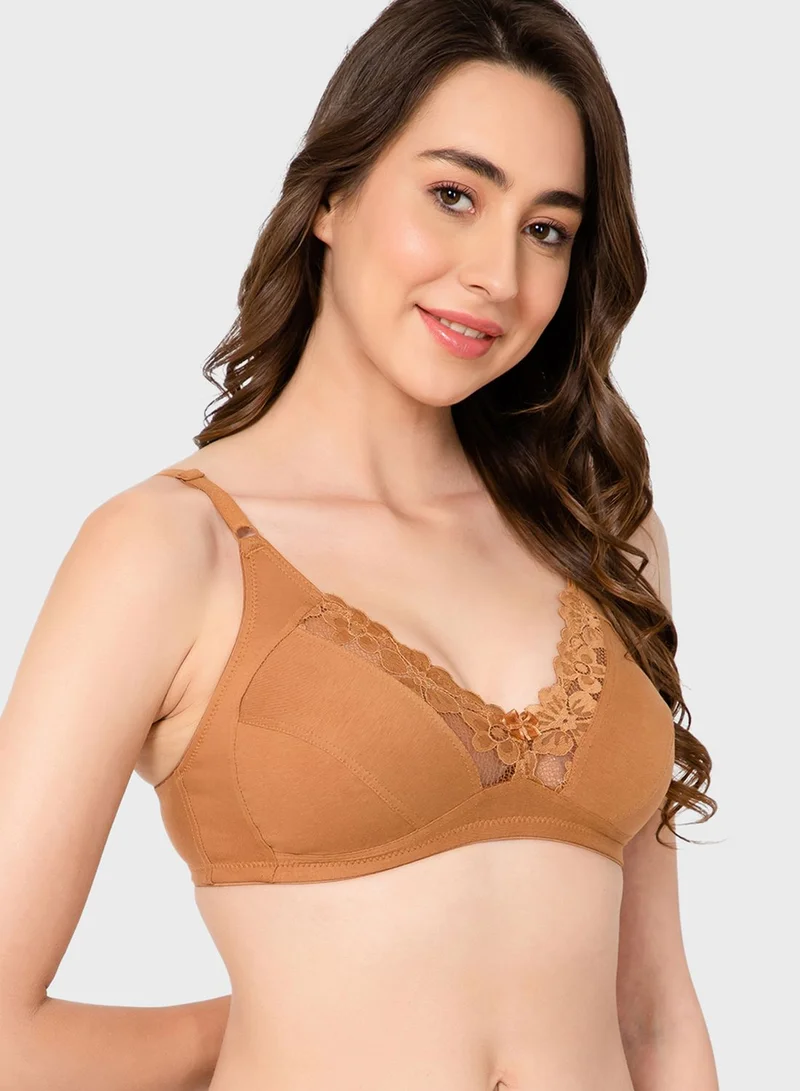 Clovia Plunge Neck Bra