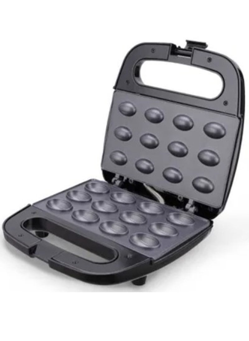 Olive sandwich maker with Italian technology , 1000 watts, practical, black color, for quick preparation in the kitchen, distinctive food shape, model JMK2009