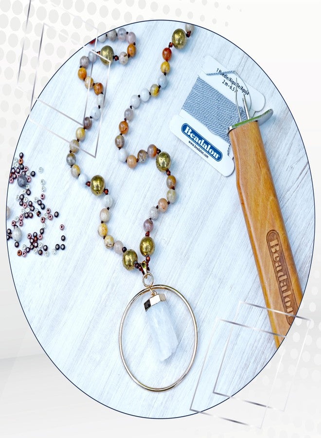 Beadalon Silk Thread, Size #2, .45 mm / .018 in, Black, with Needle, 2m - Image 5