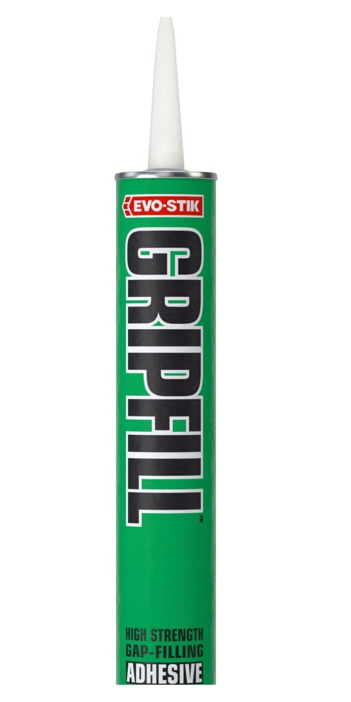 Evo-Stik Gripfill Adhesive Cartridge 350ml, High Strength Gap Filling Construction Adhesive, Multi Purpose Grab Adhesive for Wood, Metal, Concrete & DIY Projects - Image 1