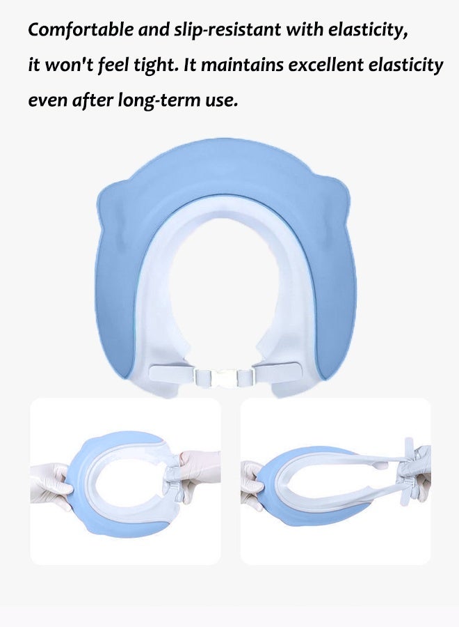 Aissiora Baby Bath Protective Soft Cap Baby shower caps Baby ear protection shampoo cap Children's shower caps with ear protection The girth is adjustable - Image 5