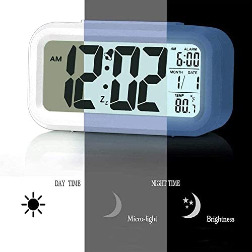 CBK Digital Alarm Clock with Automatic Sensor, Date and Temperature Display, Compact Desk Table Clock for Students, Home, Office, Bedroom, Living Room,Home Decor, Corporate Use(Black Alarm Clock) - Image 4