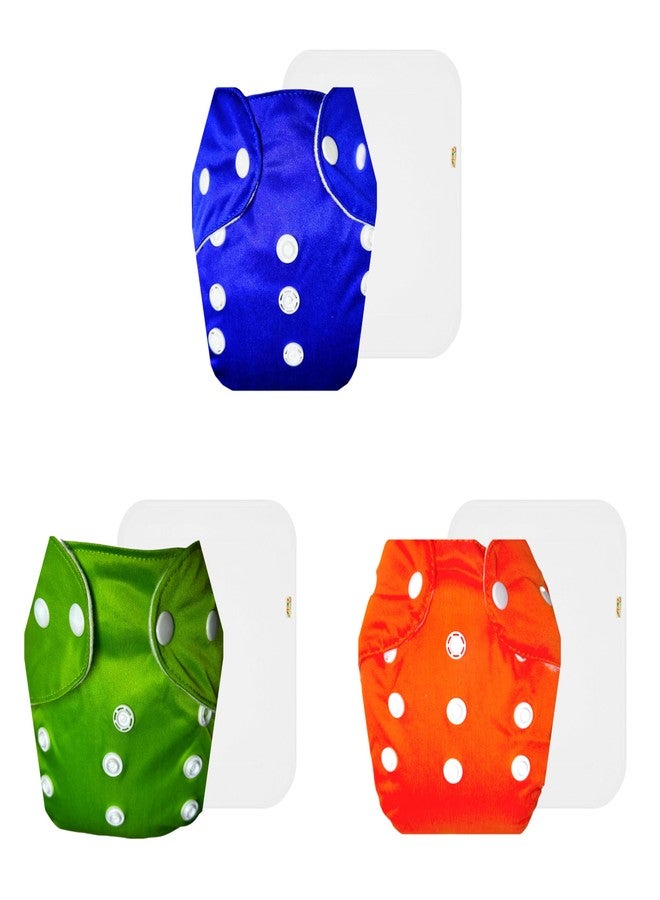 Dumbledo Lite Cloth Diaper with Cotton Insert (Pack of 3) | Soft & Gentle | Breathable | Travel Friendly | Perfect for Indian Summers | 3 Months - 2 Years | Unisex Baby - Image 1