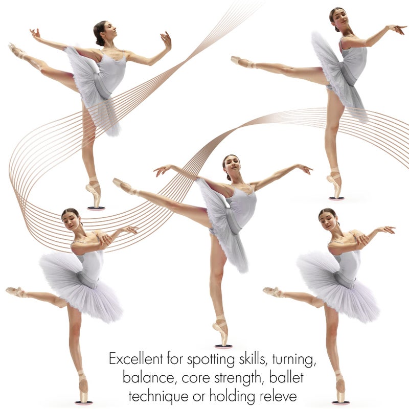 Zenmarkt Ballet Pirouette Disc for Dancers - Portable Turn Disc for Dancing on Releve, Gymnastics and Ice Skaters - for Better Pirouette Technique, Releve, Turns and Dance Spinning (Pink with box) - Image 5