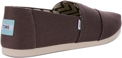 TOMS Men's Alpargata Loafer Flat, Ash Grey Recycled Cotton Canvas, 10 - Image 4