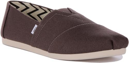 TOMS Men's Alpargata Loafer Flat, Ash Grey Recycled Cotton Canvas, 10 - Image 2